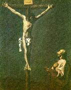 Francisco de Zurbaran st. lucas before christ crucified Sweden oil painting artist
